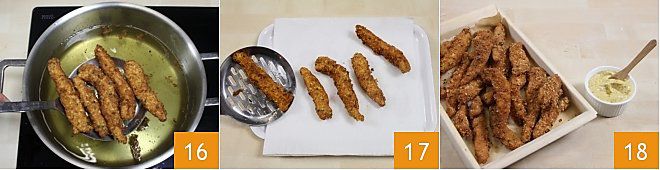 Куриные палочки с горчичным соусом приготовление 6